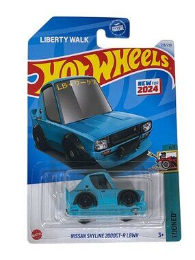 Hot Wheels Nissan Skyline 2000GT-R LBWK Tooned 2024 Blue Car 213/250